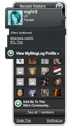MyBloglog widget in an RTL page